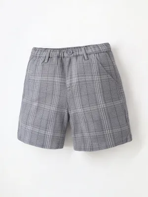 Trendy Kids Grey Check Shorts