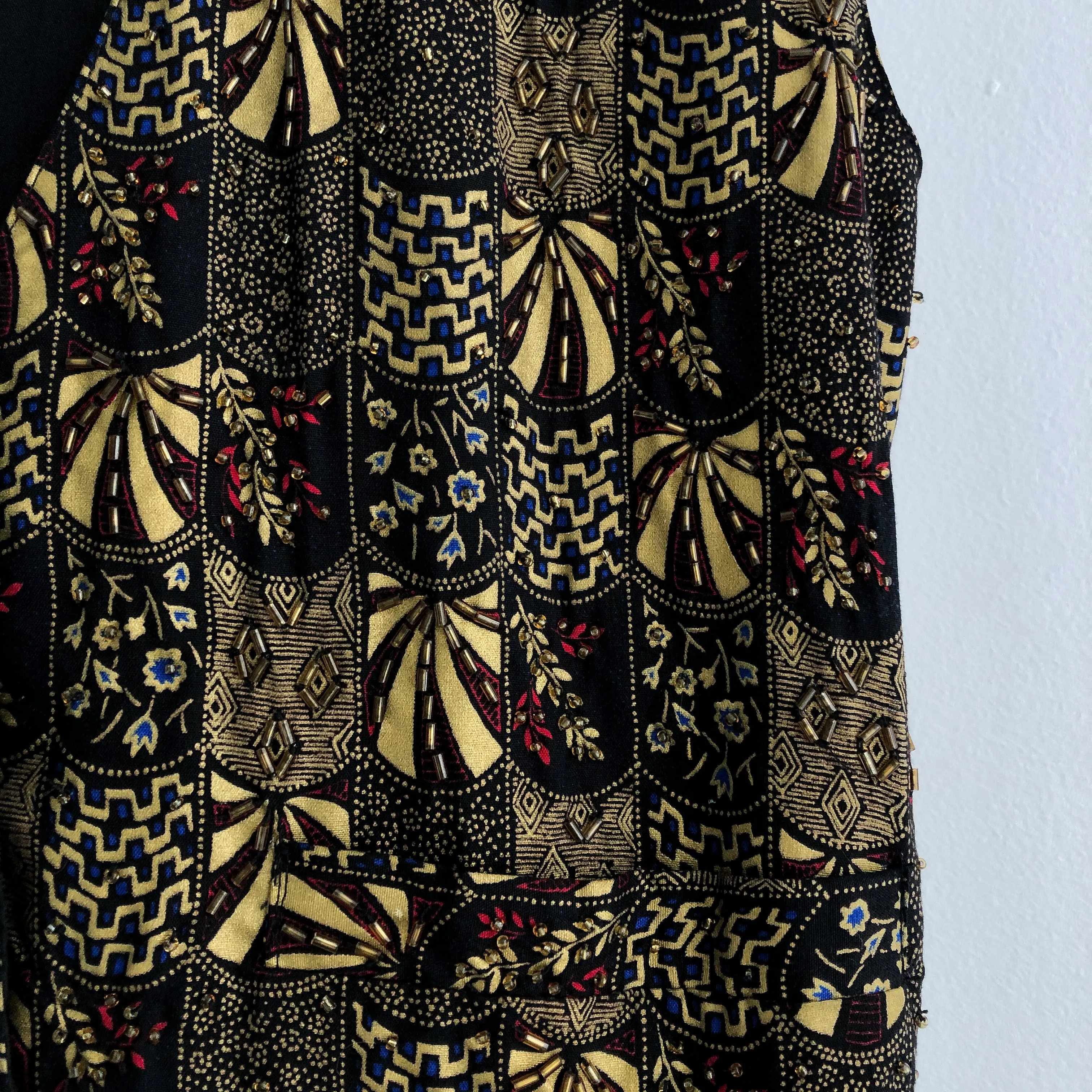 Vintage Beaded Patterned Vest