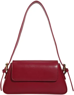 Women Trendy Tote Handbag Underarm Bag PU Leather Satchel Bag Crossbody Bag Party Clutch Purse, Pink