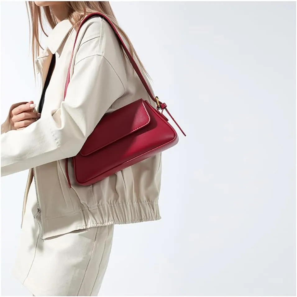 Women Trendy Tote Handbag Underarm Bag PU Leather Satchel Bag Crossbody Bag Party Clutch Purse, Pink