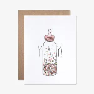 Yay! Confetti Bottle Card
